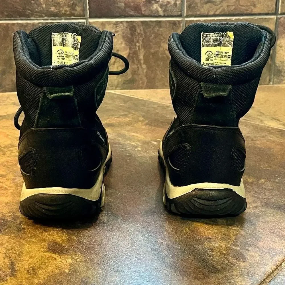 Kamik SnowPlow Black Waterproof Insulated Boots Size 2